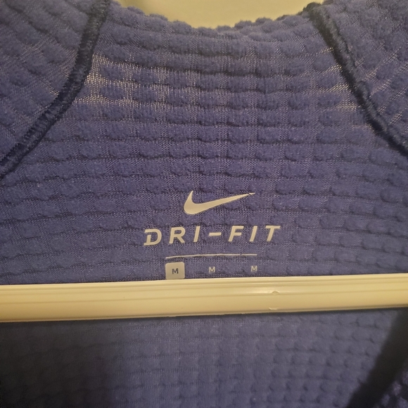 Men's Blue Long Sleeve 1/4 Zip Nike Dri Fit - Picture 5 of 5